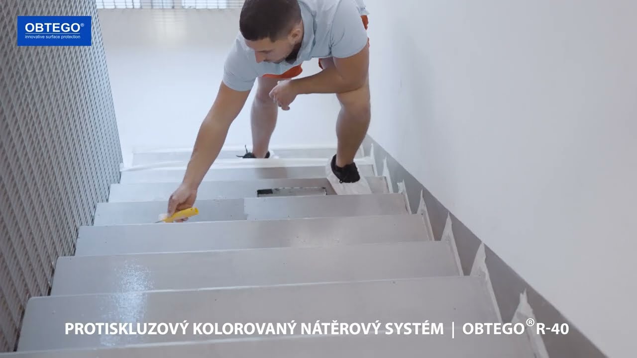 Čištění a nátěr betonových schodů | OBTEGO®