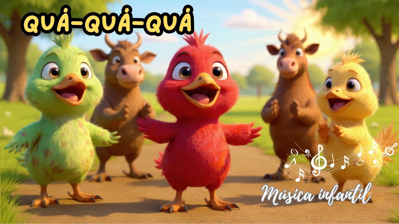 Os Patinhos Coloridos (Música infantil kids) colorful ducks #heitoremirellakids 