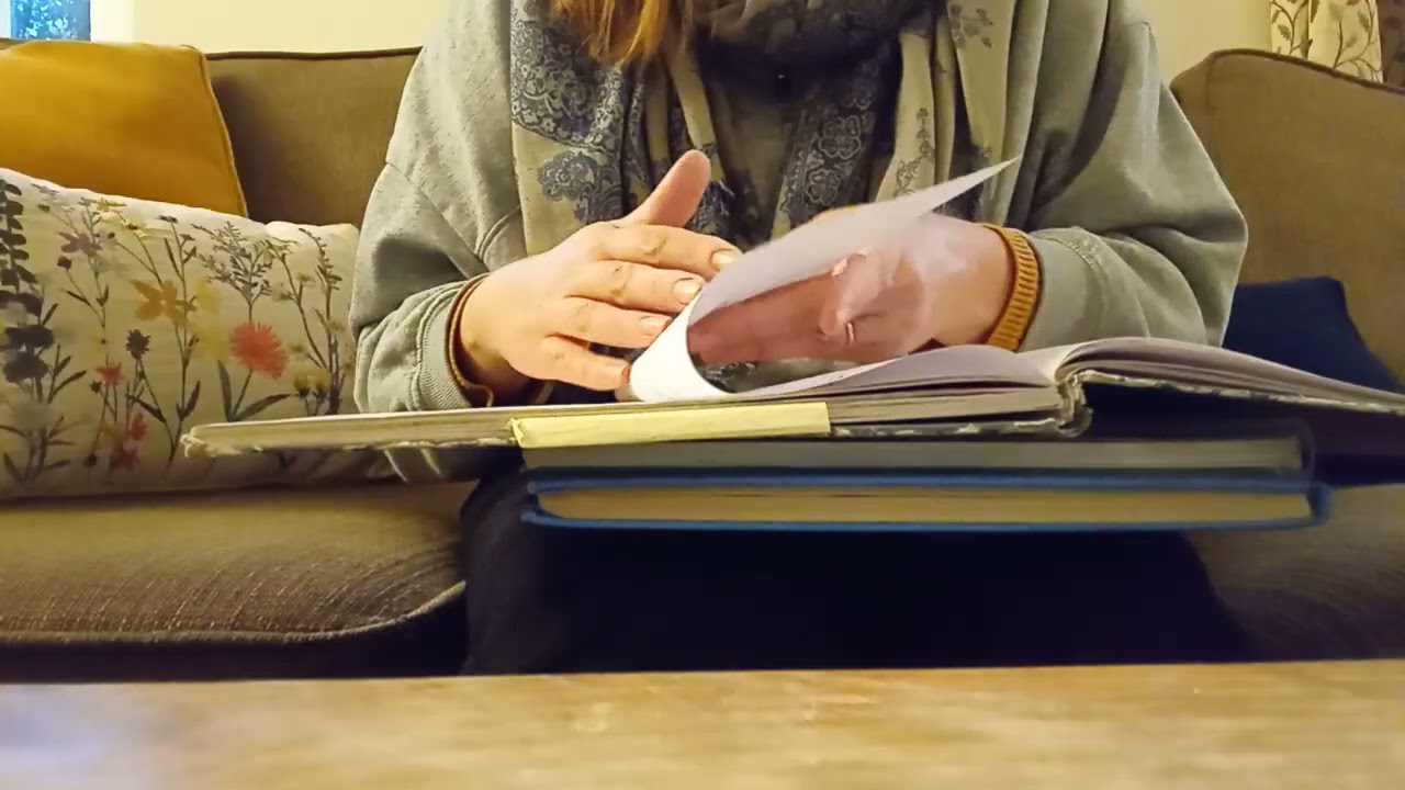 ASMR Notebook Crinkle Bliss✨ #ASMR #papercrinkles