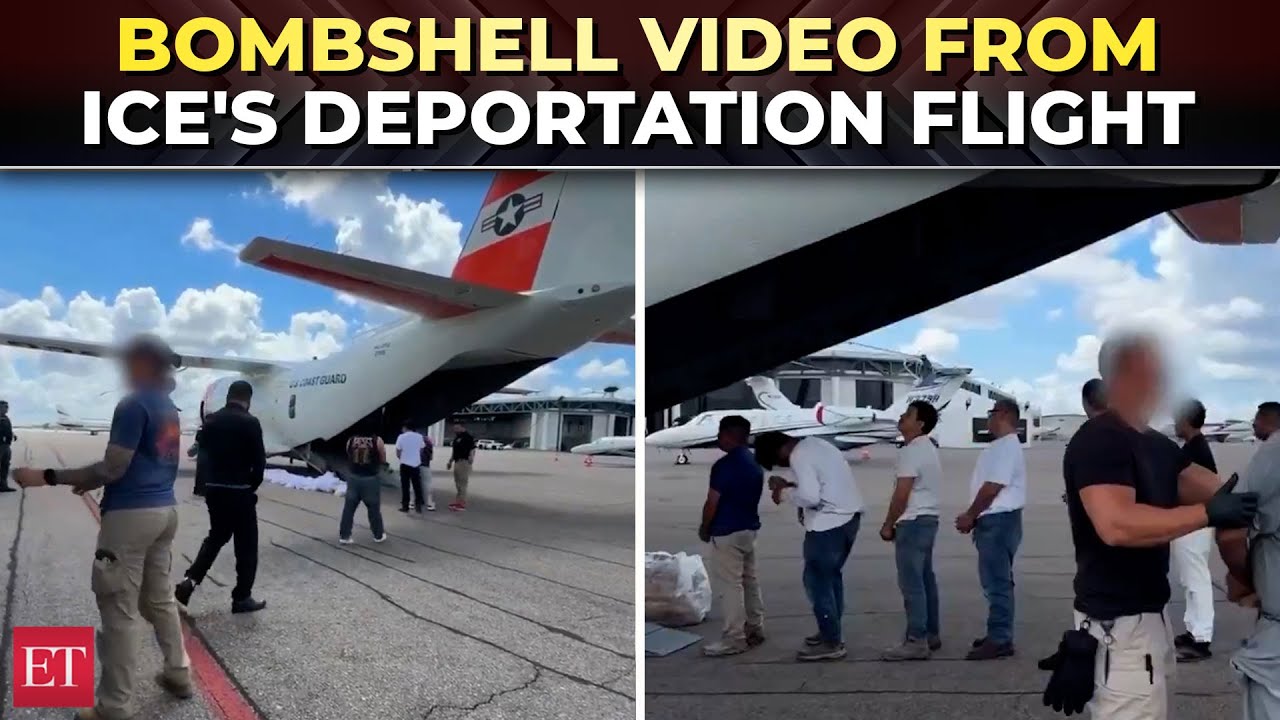 'Final leg…': ICE releases deportation flight video of illegal aliens | US immigration crackdown