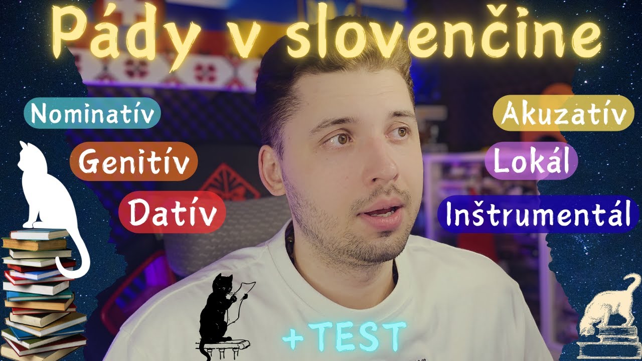 ВСЕ ПАДЕЖИ В СЛОВАЦКОМ ЯЗЫКЕ (повторяем) + Тест (Pády+test)