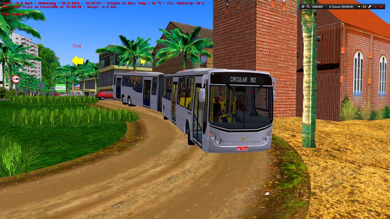 [OMSI 2] Linha 034 e 029 Mapa Litorânea - Urbanuss Pluss II W.I.P + G27 #OMSI2 #OMSI