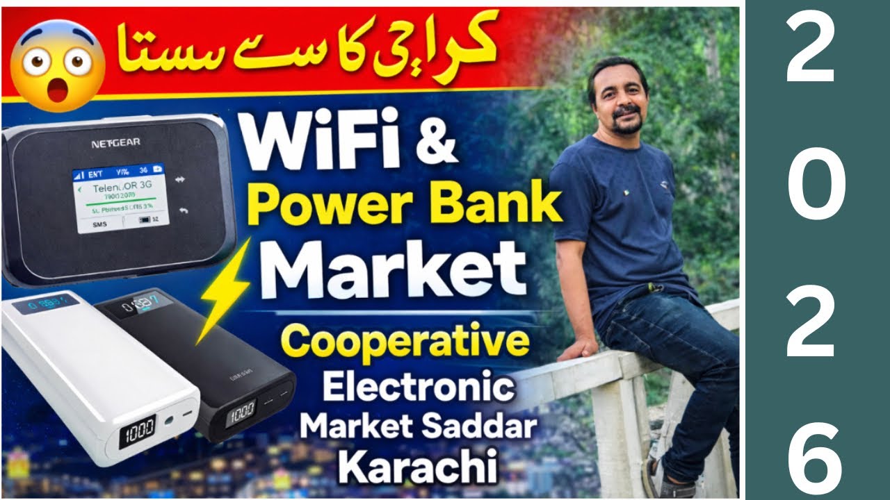 😱 Wifi Router Power Bank Market | Cooperative Electronic Market Saddar