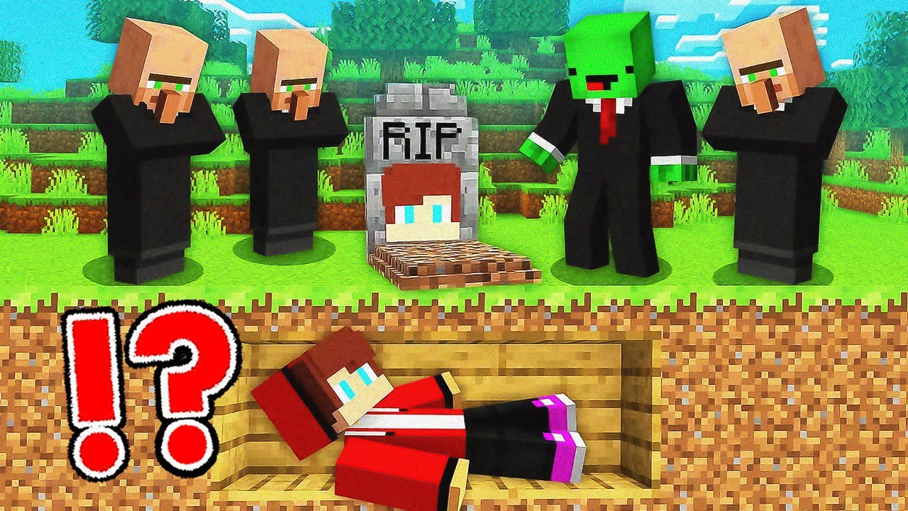 Джей-Джей был похоронен заживо, чтобы разыграть Майки в Minecraft Survival Challenge — Maizen