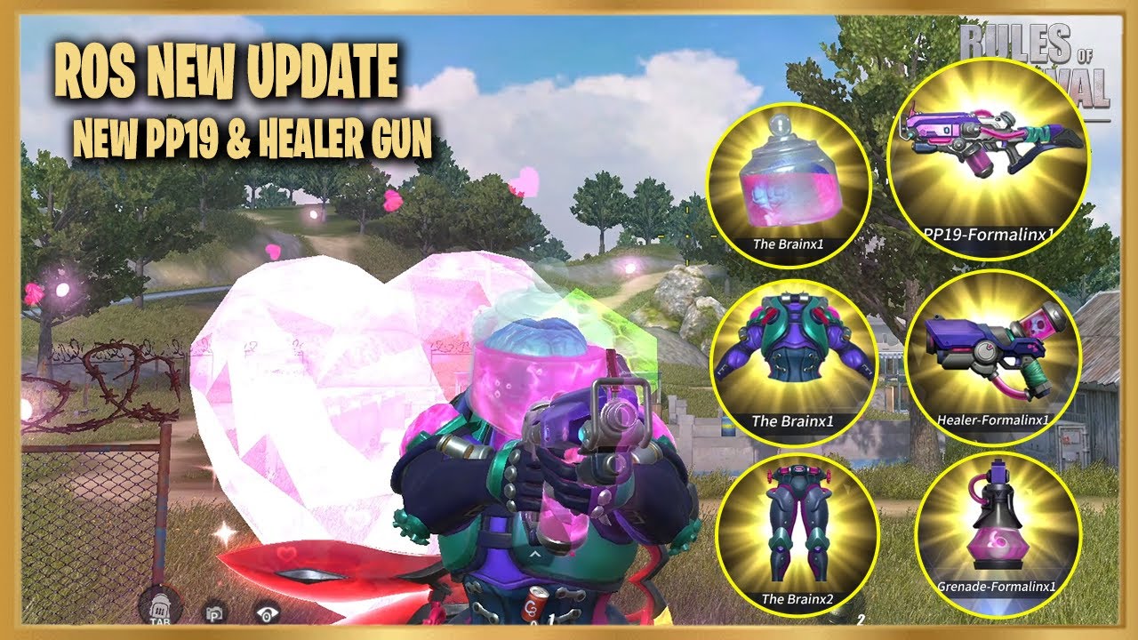 ROS NEW PP19 & HEALER GUN FORMALIN FULLSET BRAIN UPDATE - RulesOfSurvival
