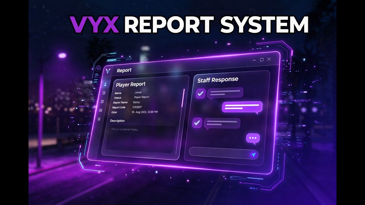 Fivem Reports Script | QBOX / QB-Core / ESX / Standalone (Escrowed)