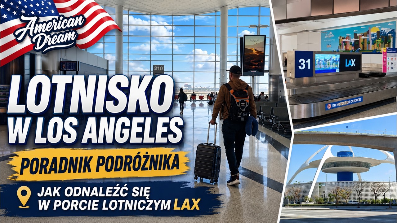 Port lotniczy Los Angeles (LAX) wszystko co trzeba wiedzieć o lotnisku w L.A. Ep.002 4K