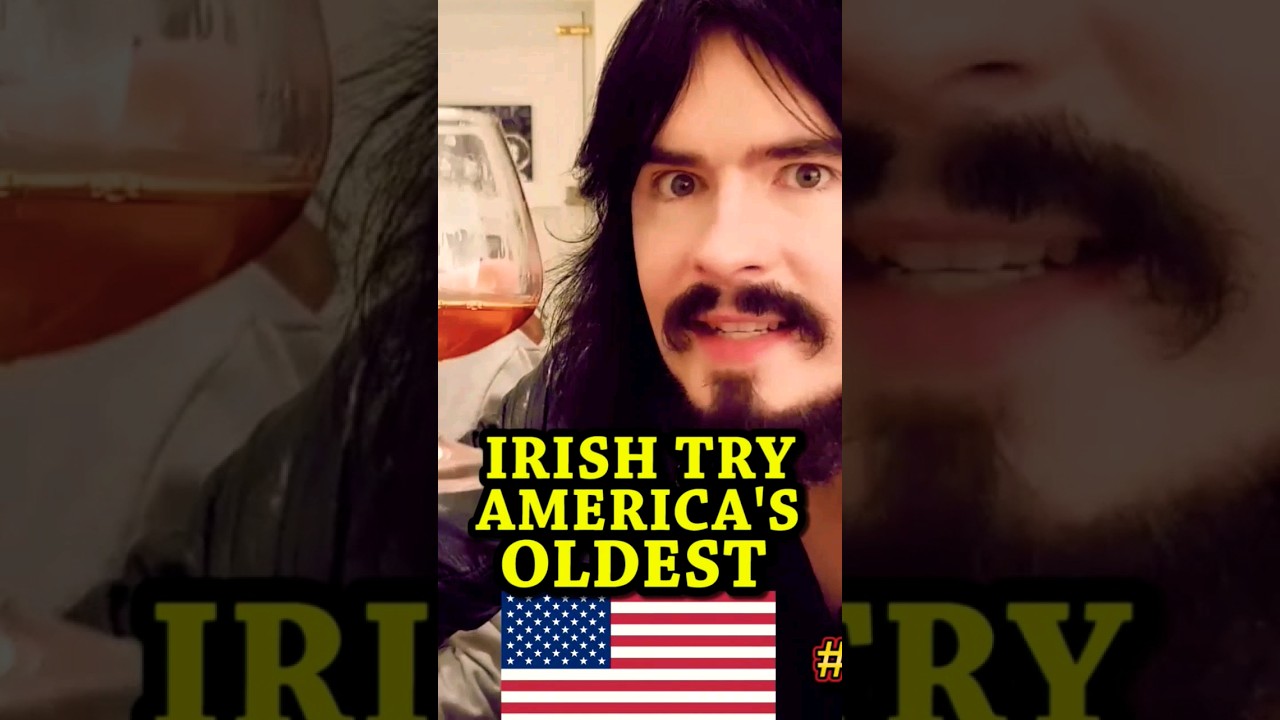 Ирландцы впервые пробуют старейший алкогольный напиток Америки @LeatherJacketGuy #Shorts