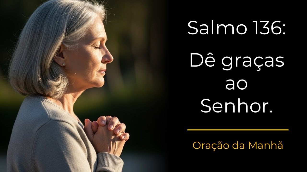 Oração da manhã | Salmo 136: Dê graças ao Senhor todas as manhãs.