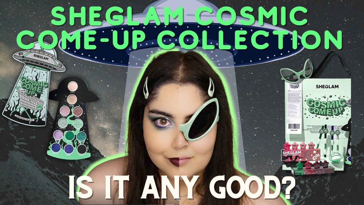 ALIEN MAKEUP?! | SheGlam Cosmic Come-Up Collection First Impressions & Try-On