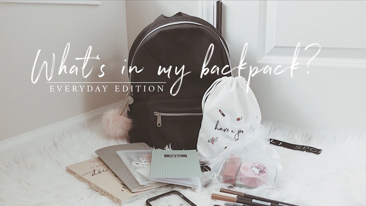what's in my backpack? | daily edition