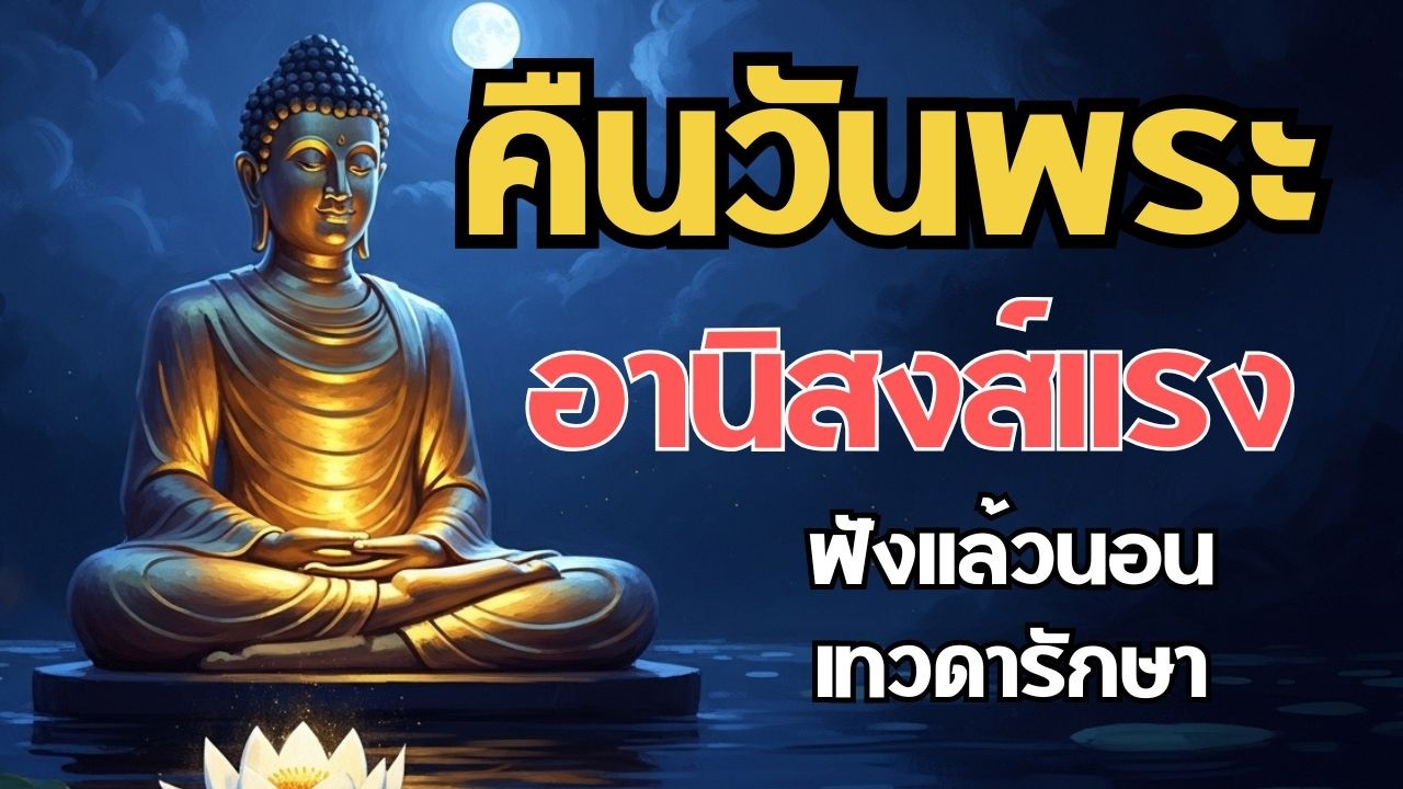 คืนวันพระ  ได้บุญ เปิดทางรับทรัพย์! ฟังแก้กรรมเก่า ล้างซวยดวงตก ให้ตื่นมาพบปาฏิหาริย์