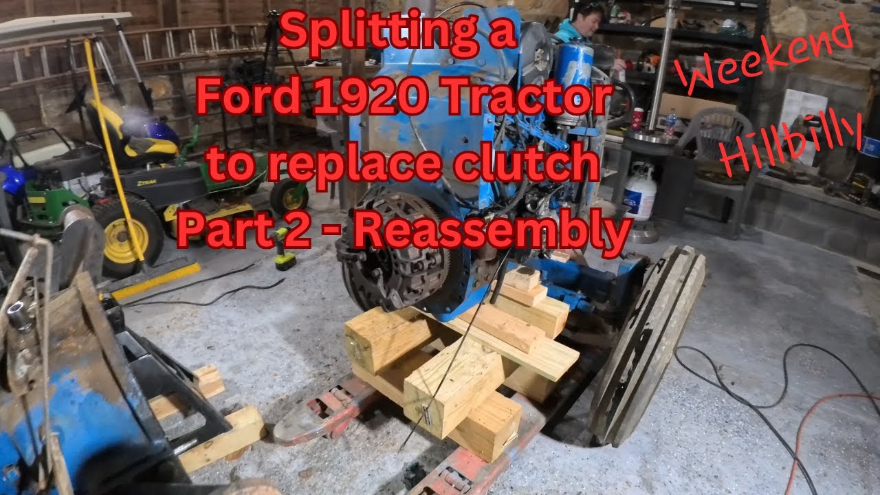 Splitting a Ford 1920 Tractor to replace clutch