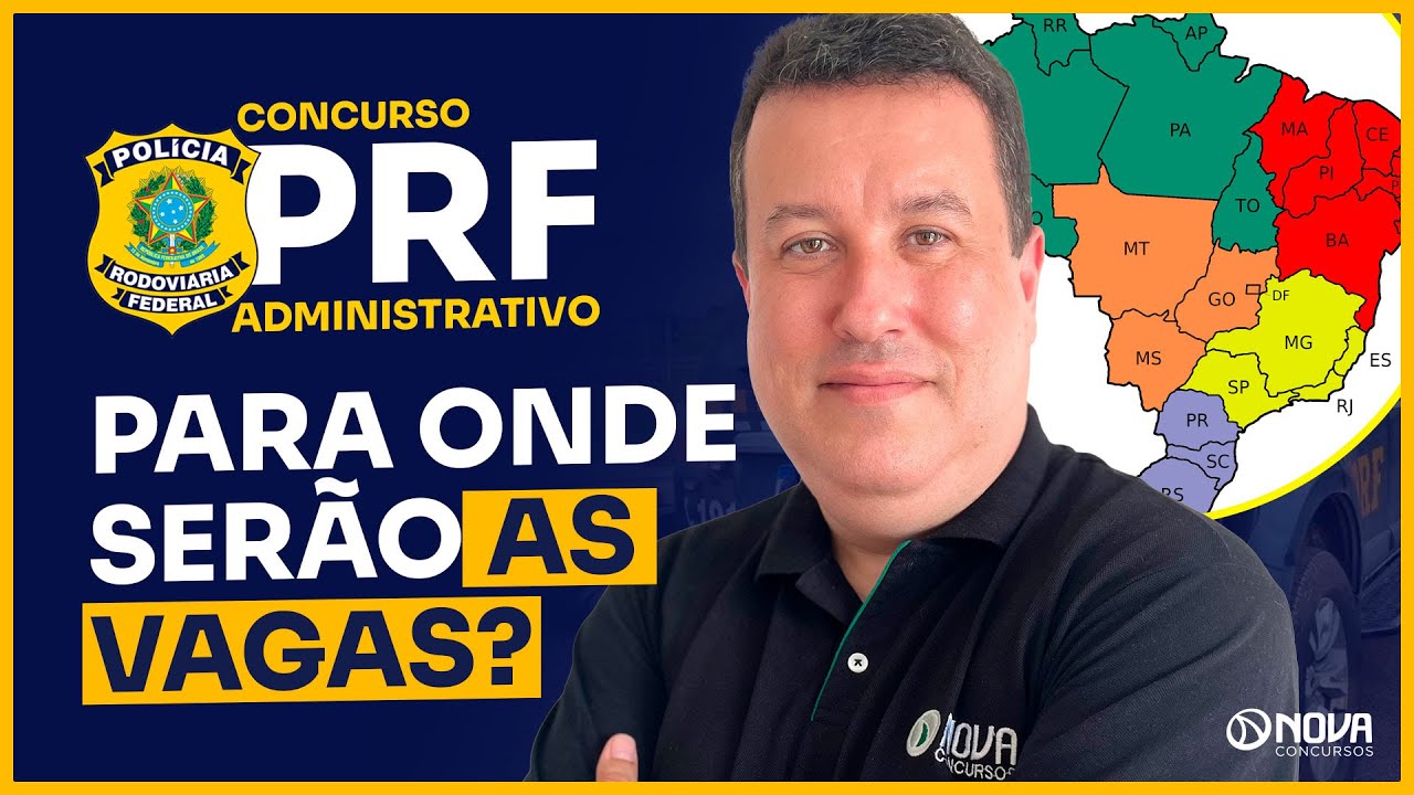 LOTAÇÃO DAS VAGAS PRÓXIMO CONCURSO PRF ADMINISTRATIVO 2025 🔥