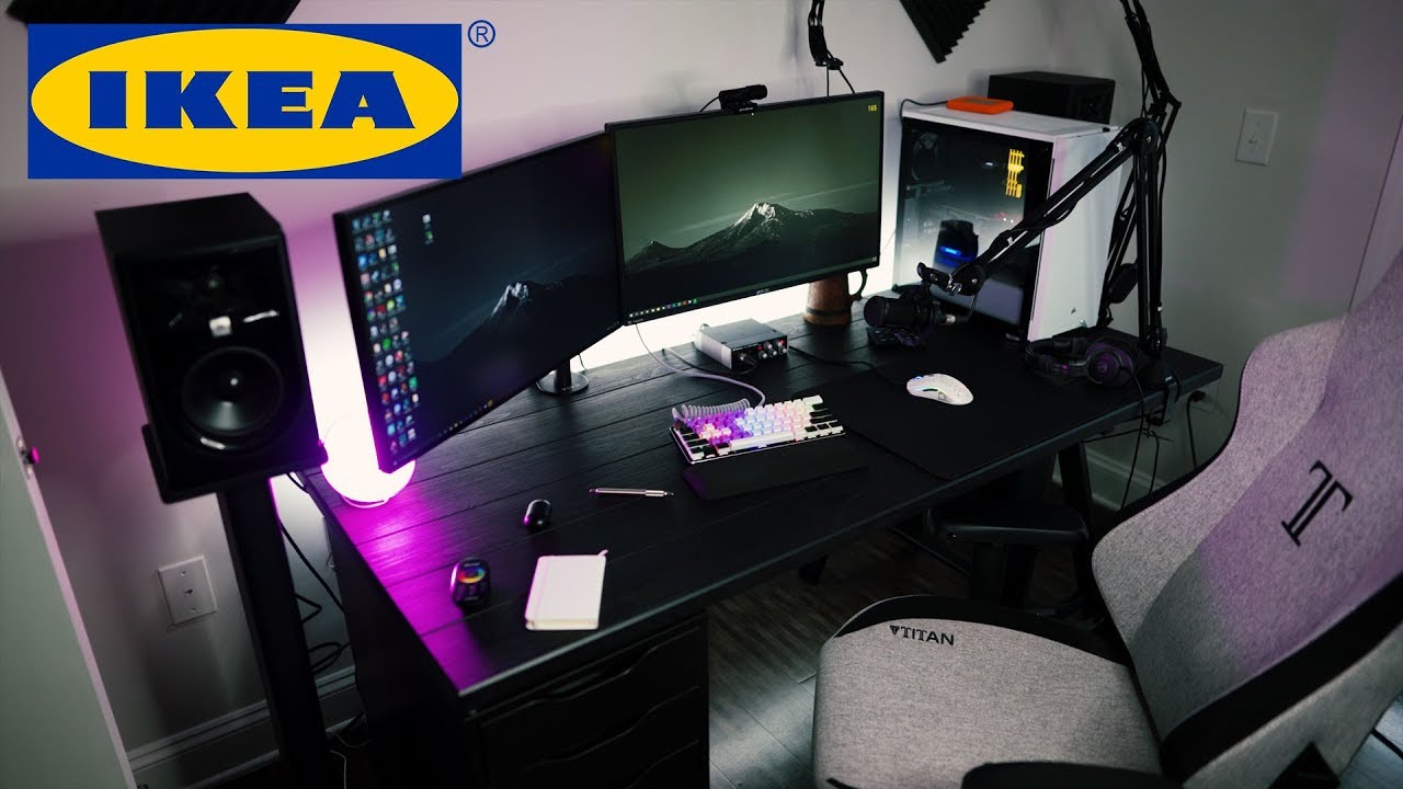 How to get an INSANE Desk Setup for UNDER $100 from Ikea!