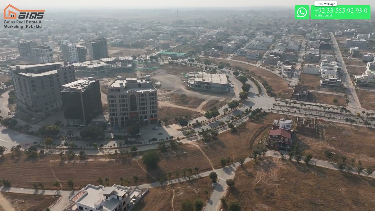 Top City Sectors A, B, C, D Drone View | Malik Junaid Gains Real Estate