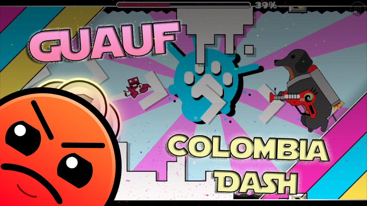 Geometry Dash - GuAuF [3 Coins] - By Colombia Dash