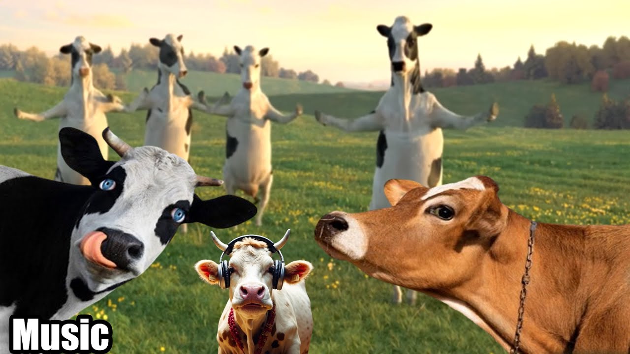 FUNNY COW DANCE 4│ Cow Song & Cow Videos 2024 | Cow dance mix | funny dancing gay