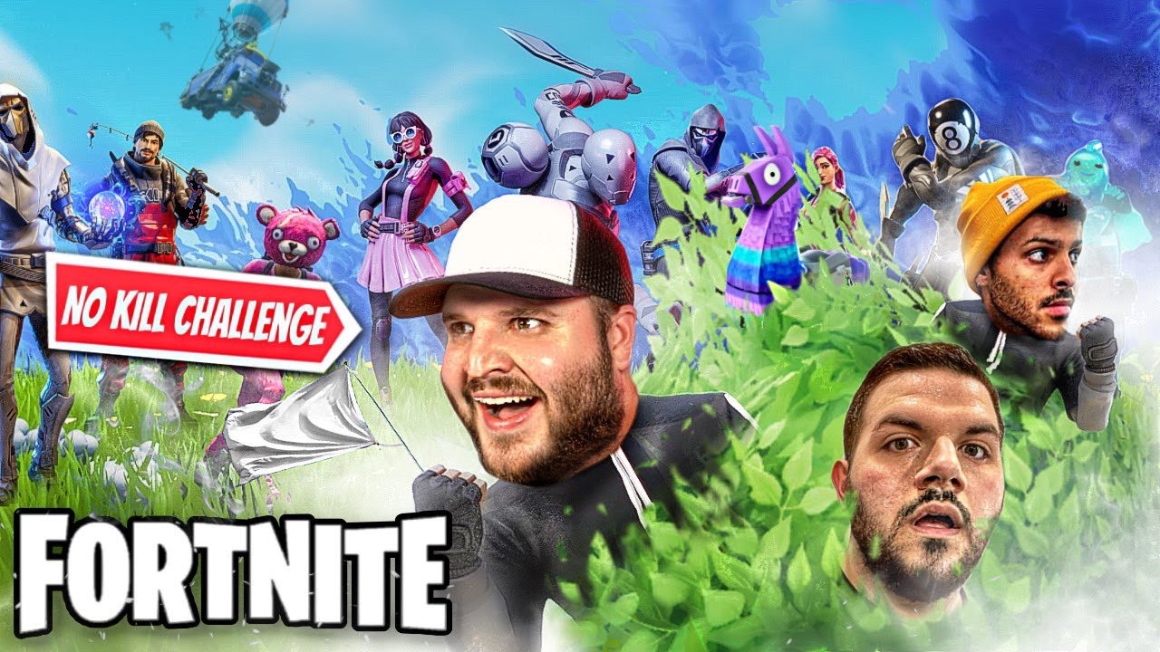 Fortnite * NO KILL CHALLENGE* Gone Horribly Wrong With @CouRageJD @BasicallyIDoWrk & @wildcat  😂