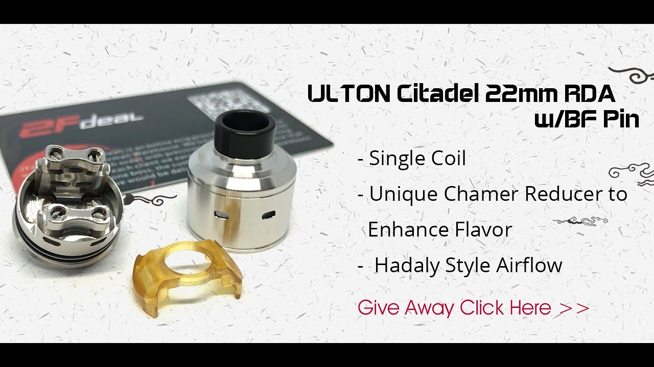[2Fdeal]ULTON Citadel Style 22mm RDA