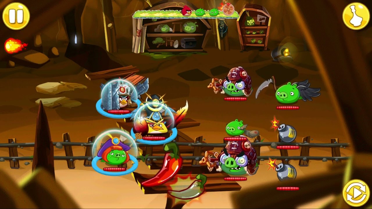Angry Birds Epic - Cave 21 Level 5 with Prince Porky