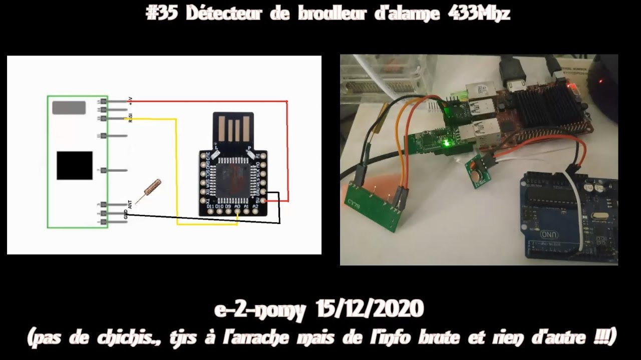 #35 Détecteur de brouilleur d'alarme 433Mhz