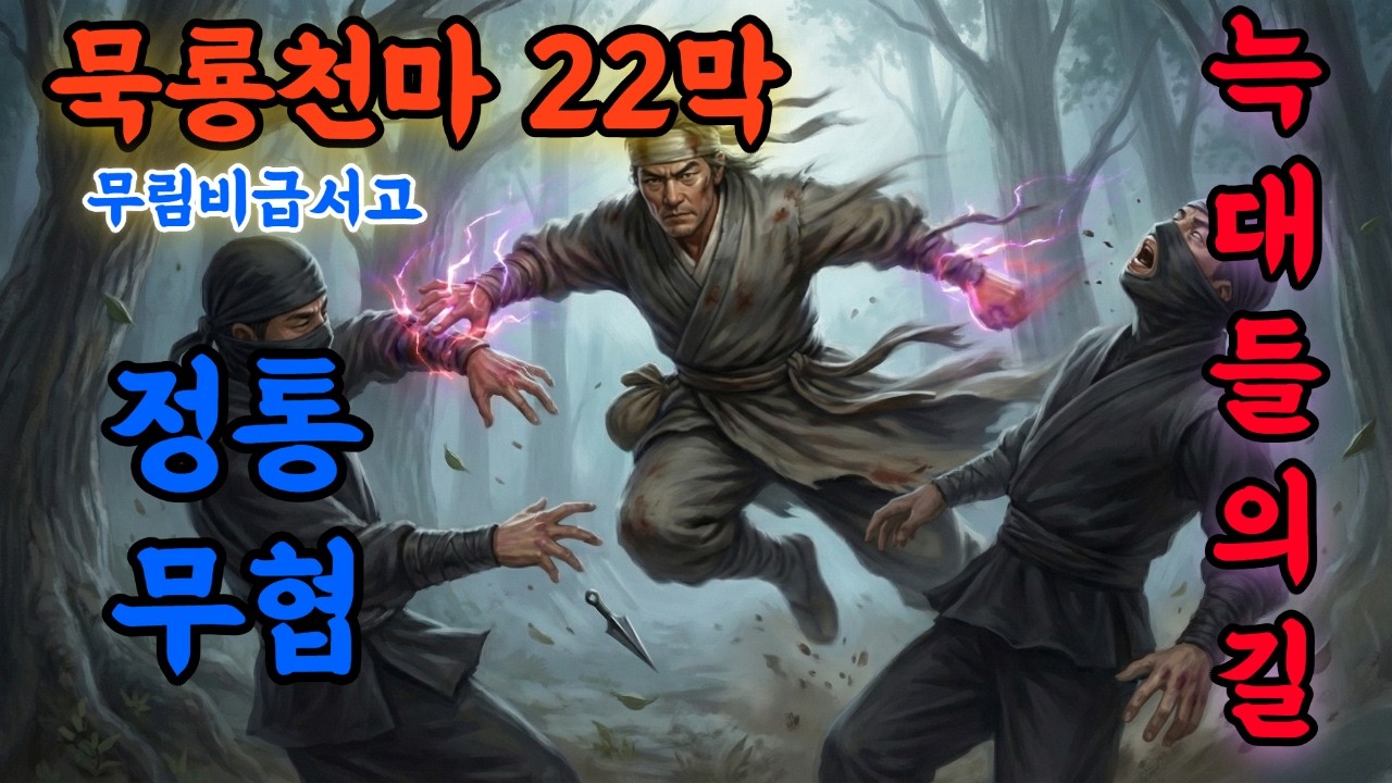 묵룡천마 22막 - 검은 늑대들의 길 겹쳐지는 발자국 (정통 무협 오디오북) 무협지 무협 시리즈