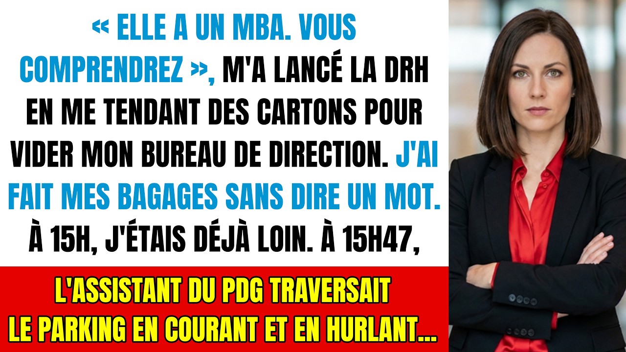 Ils voulaient donner mon bureau au nouveau : j'ai quitté les lieux dans l'heure.