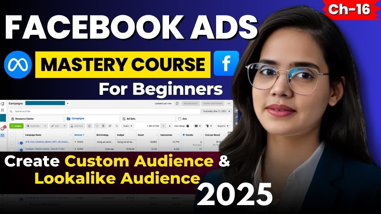 How to Create Custom & Lookalike Audience in Meta Ads | Facebook Ads Tutorial for Beginners 2025