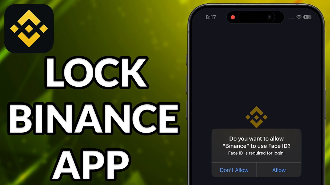 How To Lock Binance App iPhone