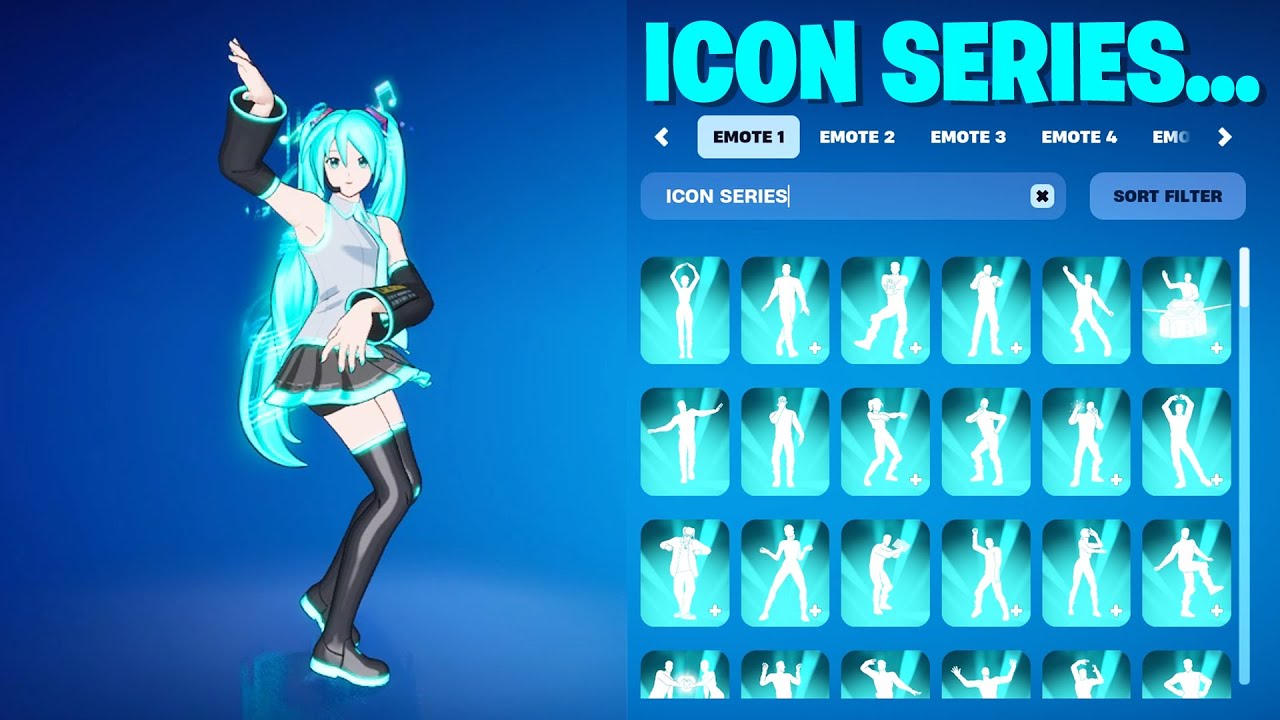 ALL FORTNITE ICON SERIES DANCES & EMOTES