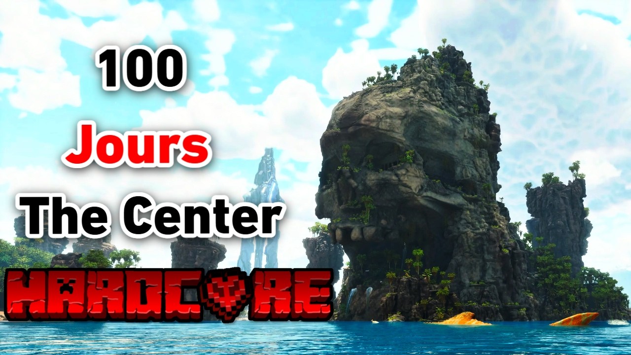 J'ai survécu 100 Jours en Hardcore sur THE CENTER (ARK mod Pokemon)
