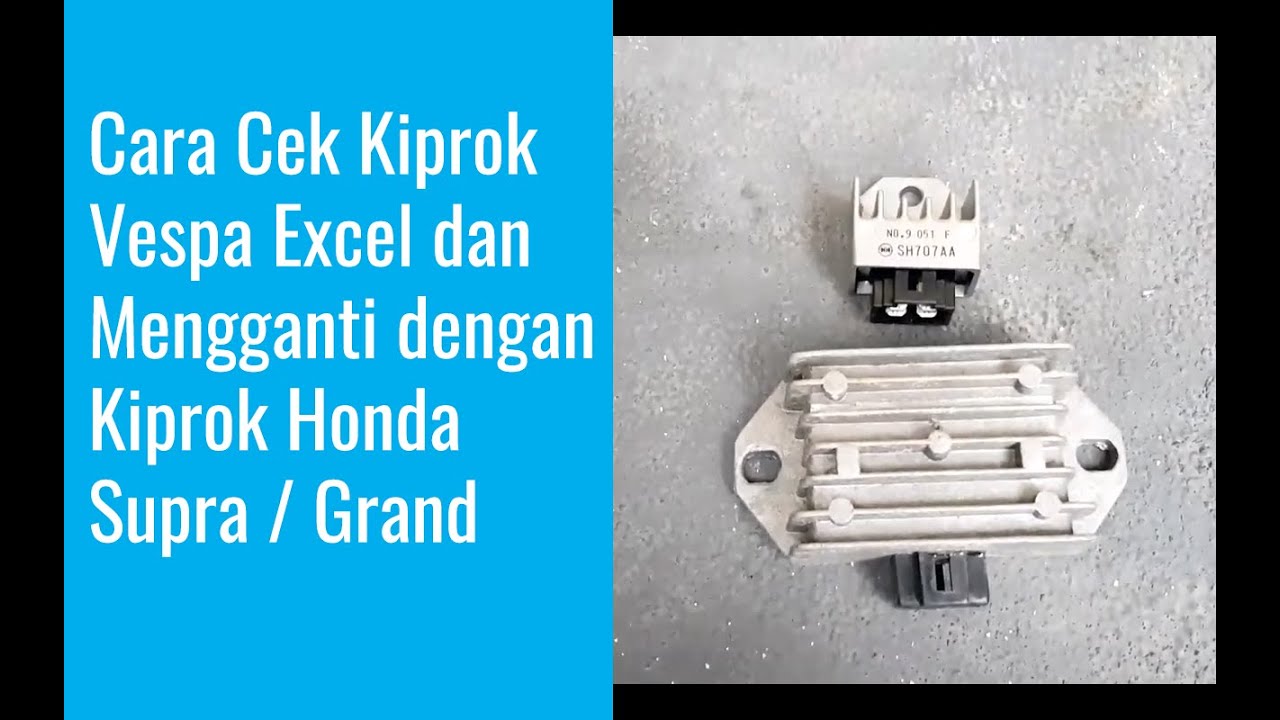 🔴 Cara cek kiprok vespa dengan avometer dan ganti dengan kiprok honda supra / grand | Vespa VLOG #2