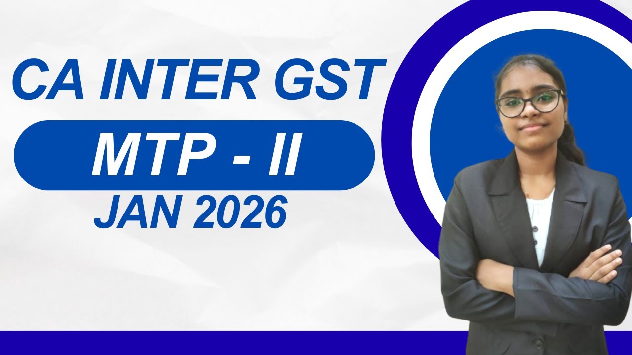 CA INTER GST MTP 2 (Jan 2026)