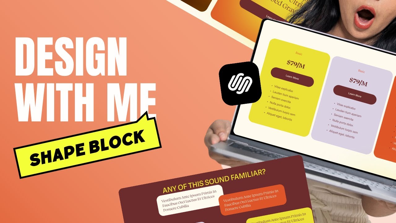 5 Creative Ways to Use Shape Blocks in Squarespace (Design with Me)