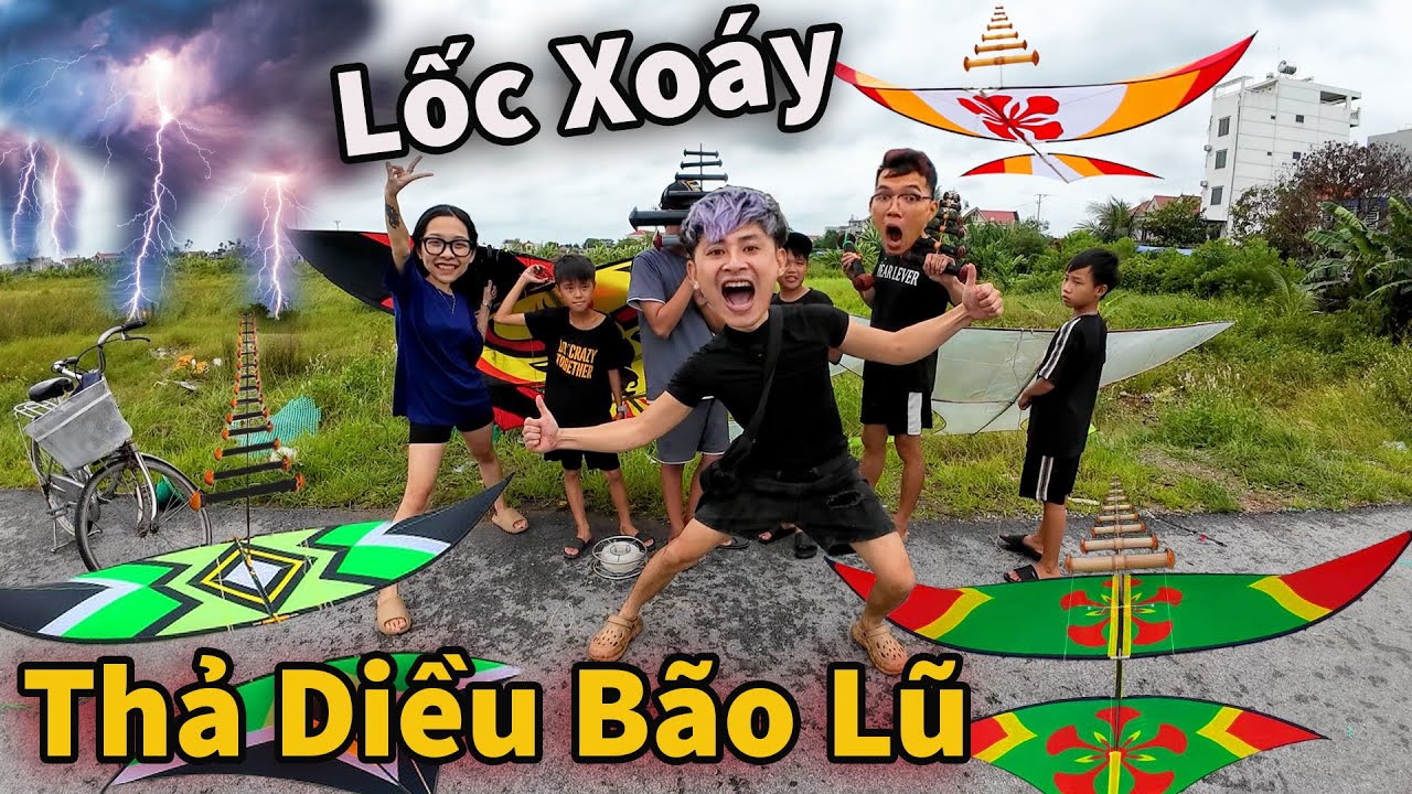 Hậu Cáo Và My Thả Diều Sáo Gặp Lốc Xoáy Mất Diều || Đen Quá !