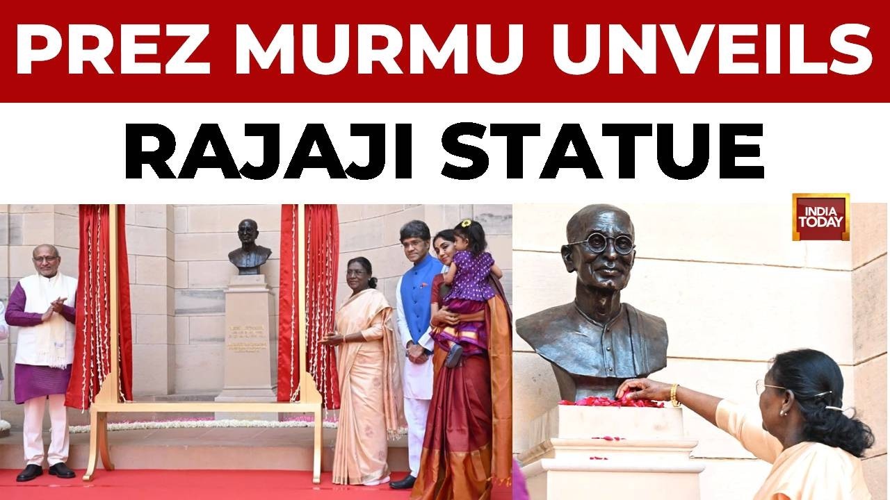 President Draupadi Murmu Unveils Statue Of C. Rajagopalachari At Rashtrapati Bhavan | India Today