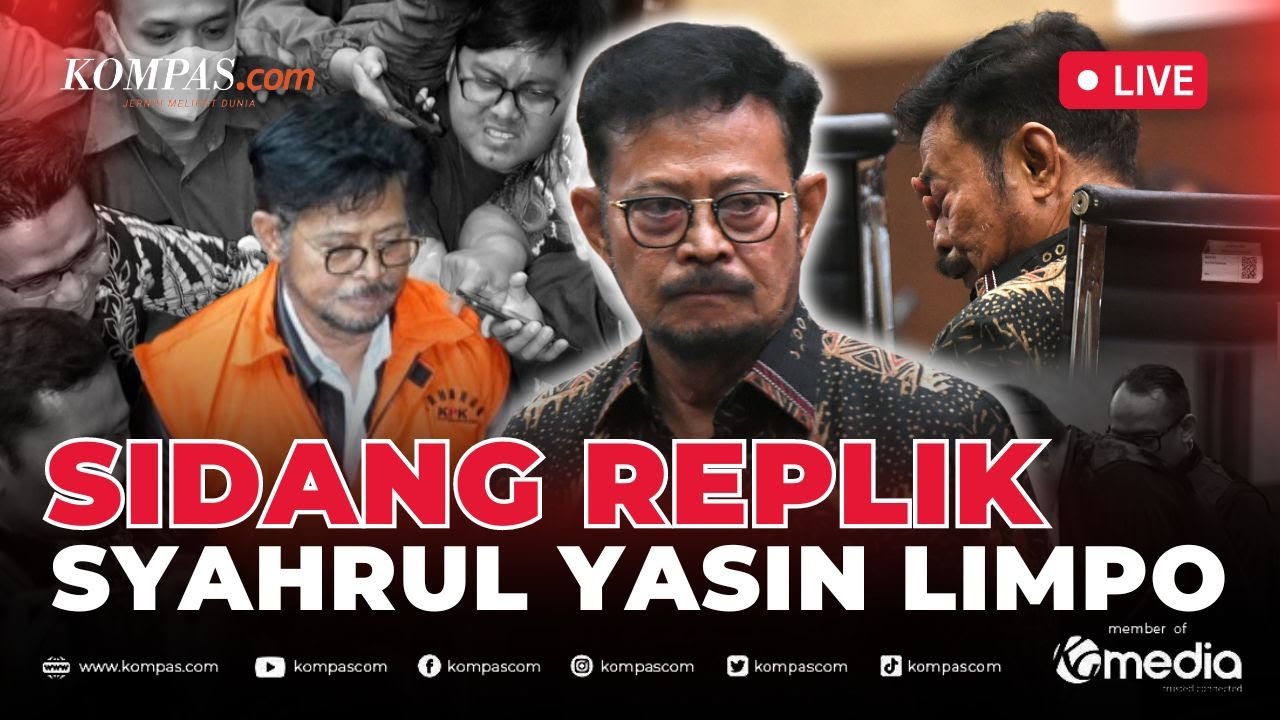 🔴LIVE - Sidang Replik Syahrul Yasin Limpo Kasus Korupsi Kementan