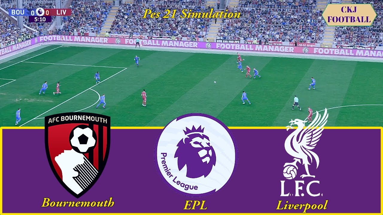 Bournemouth Vs Liverpool | Premier League Epic Battle | PES 21 Simulation