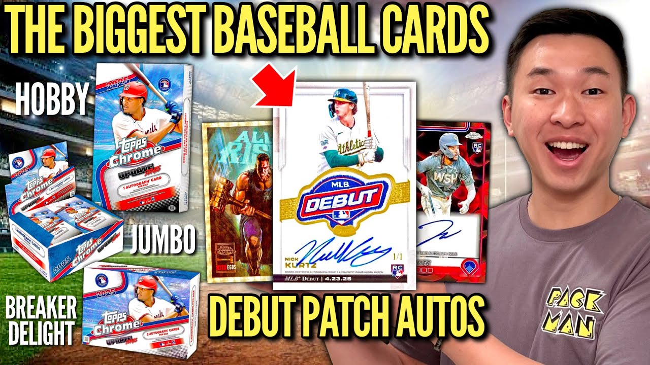 HOME OF THE DEBUT PATCH AUTOS (CRAZY SSPs)! 😱🔥 2025 Topps Chrome Update Baseball Hobby/Jumbo/Delight