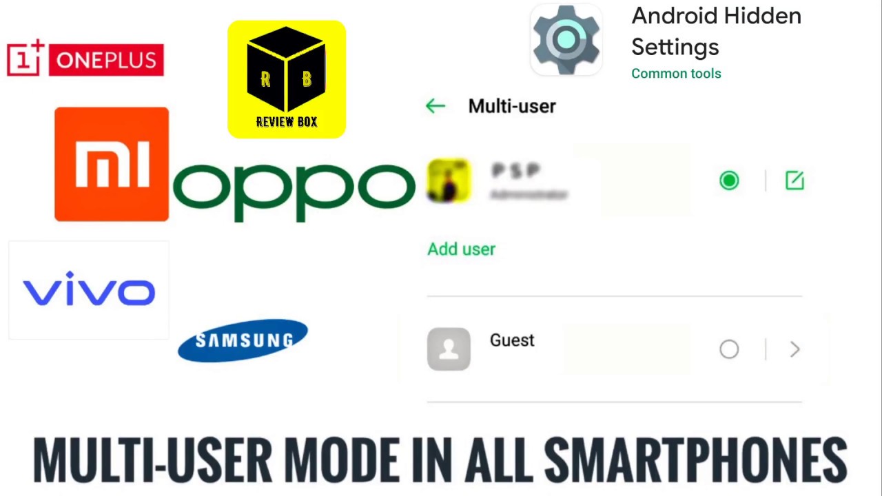 Multi User Mode In Any Android | Guest Account In All Smart Phones | #MultiUser #Guest #OPPO #VIVO