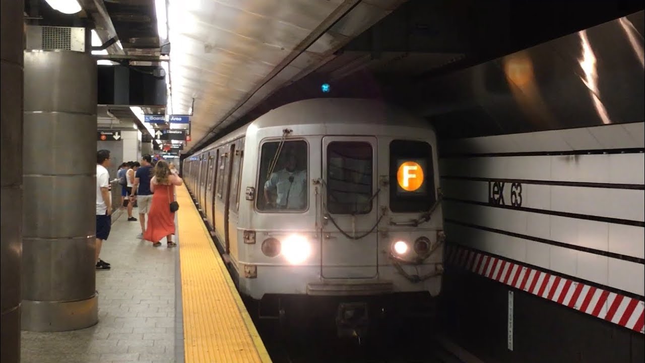 IND 63rd Street Line: (E) (F) (M) (Q) Trains @ Lexington Ave-63rd St (R46, R160A-1, R160A-2, R160B)