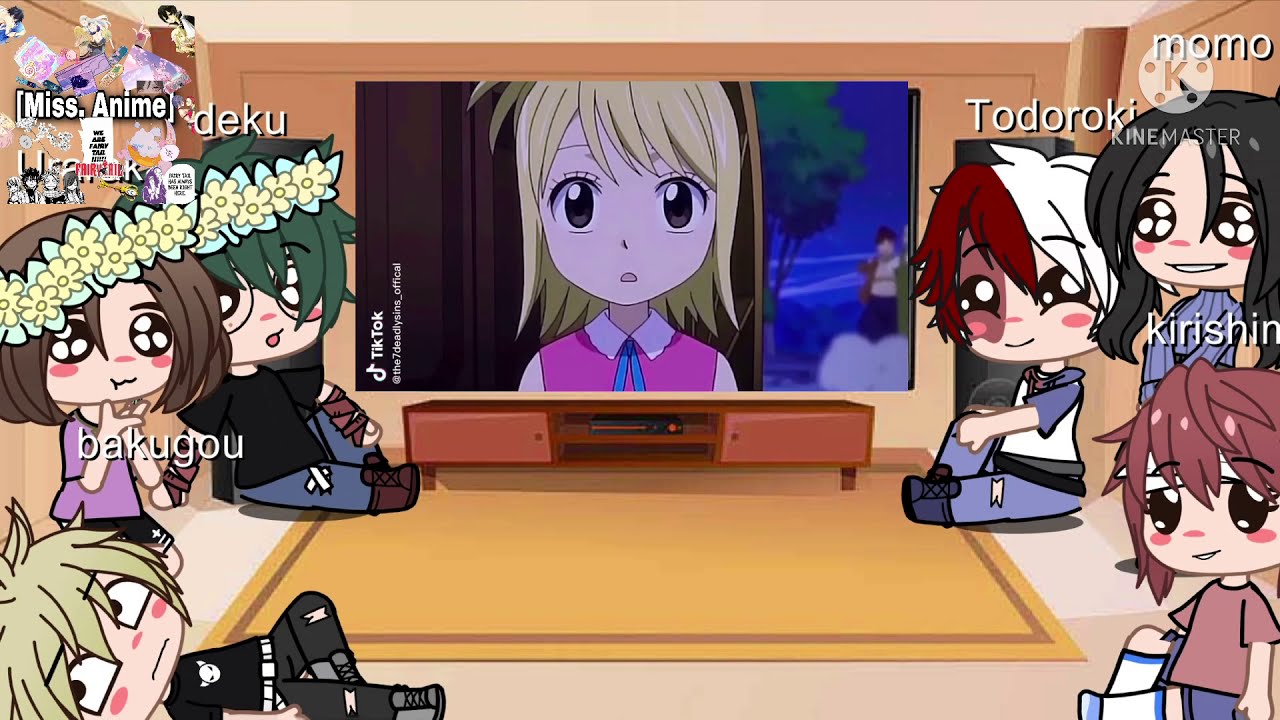 Bnha react to fairytail