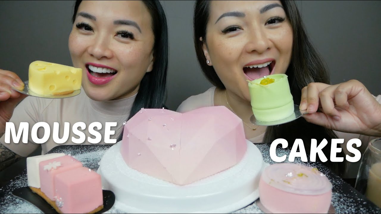 GIANT MOUSSE CAKES & Assorted Mini Mousse cake | SAS ASMR & N.E Let's Eat