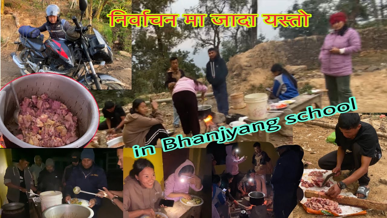 Going to Bhanjyang school for election @MilanSampangvlog 