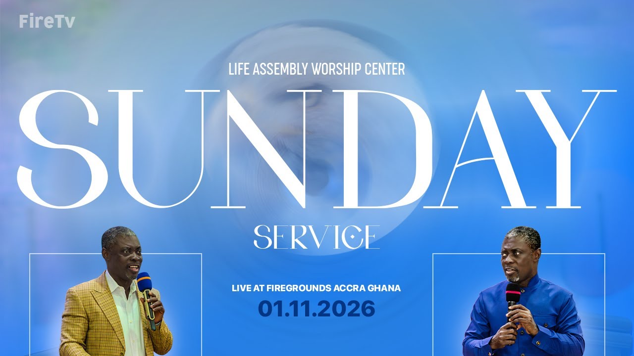 FIREGROUNDS SUNDAY DIVINE WORSHIP WITH REV  KYIRIABOSOM, 01-11-2026.