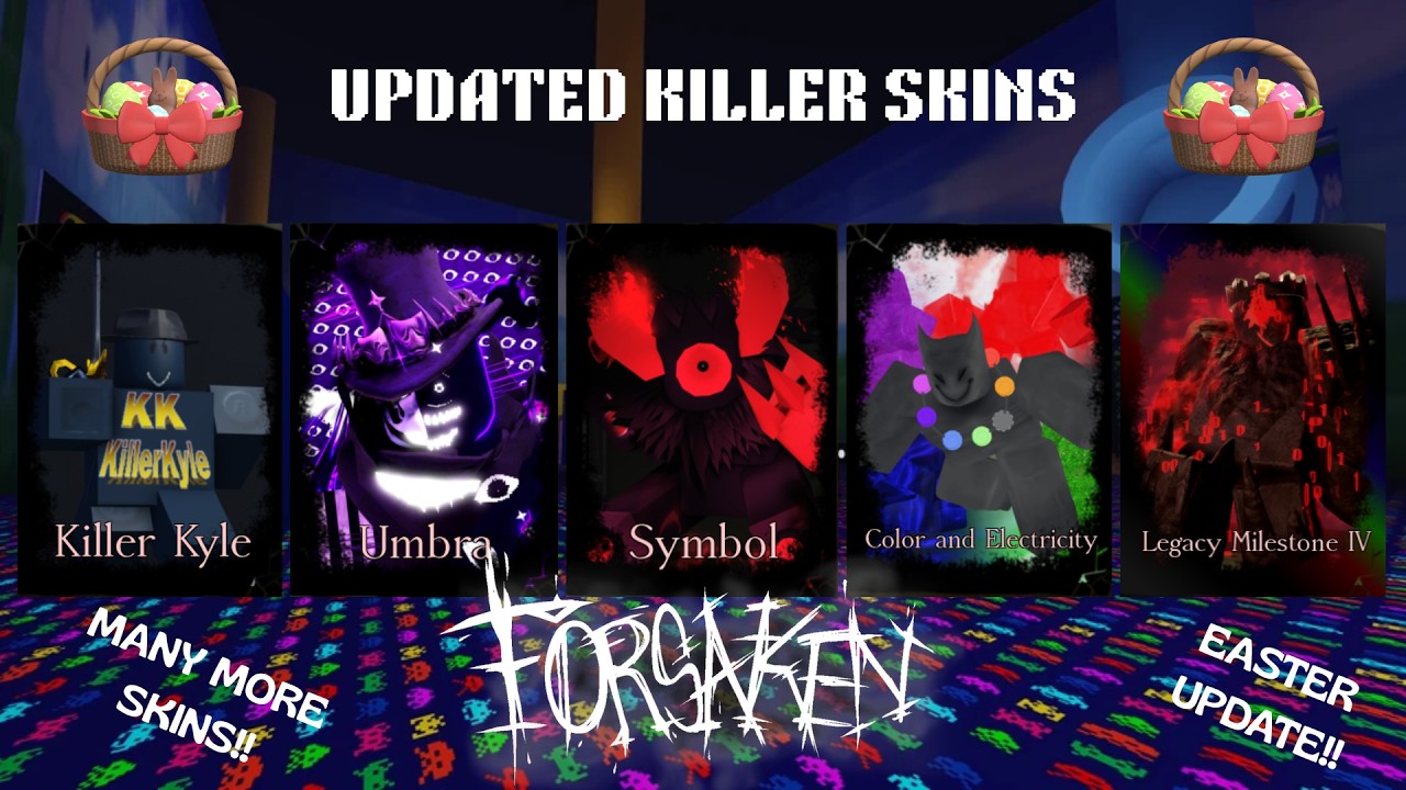 Server Wiping With EVERY UPDATED KILLER SKIN IN THE EASTER UPDATE (Forsaken)