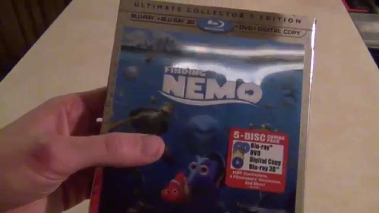 В поисках Немо Disney/Pixar Ultimate Collector's Edition 3D Blu-Ray Распаковка Дори Марлин Сквирт...