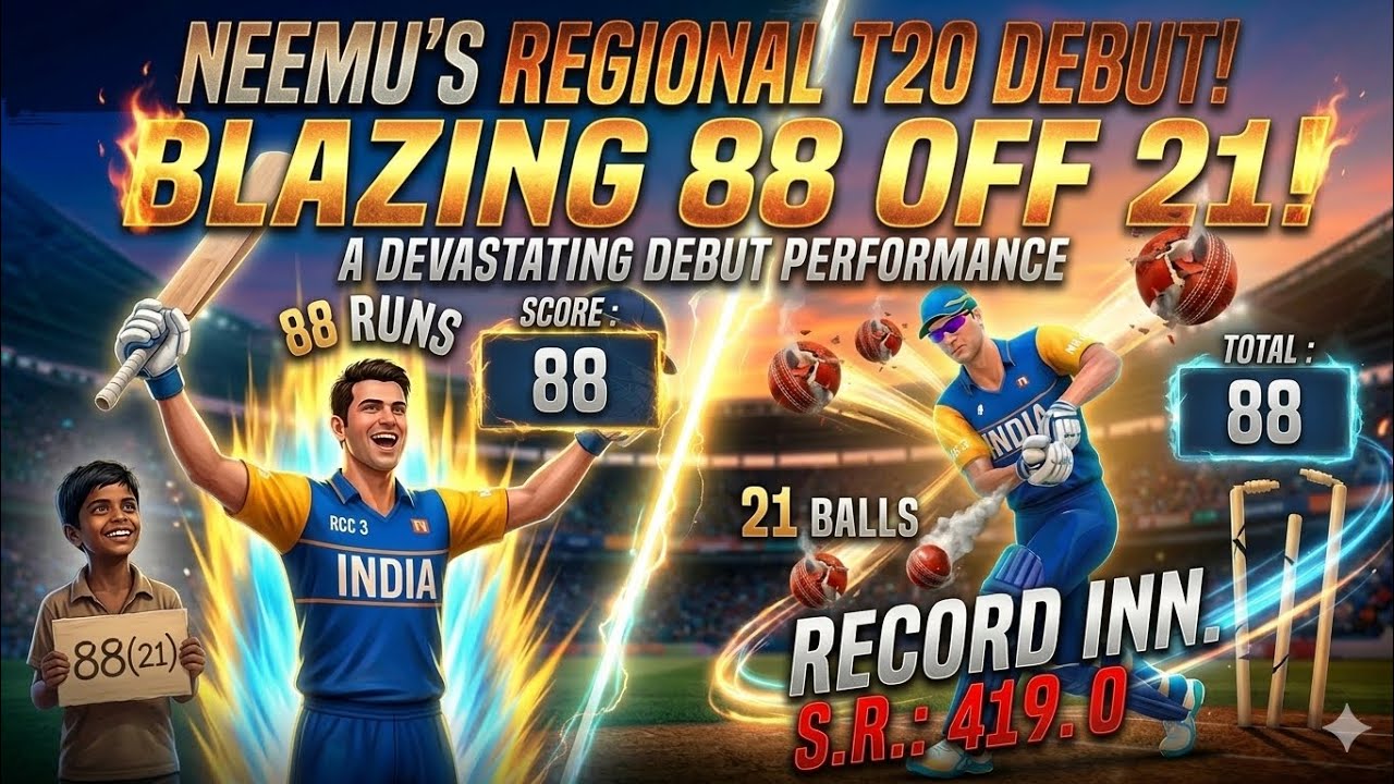 NEEMU'S FIRST REGIONAL T20 MATCH #cricket #cricketlover #ipl #gaming #gameplay #games #viratkohli 