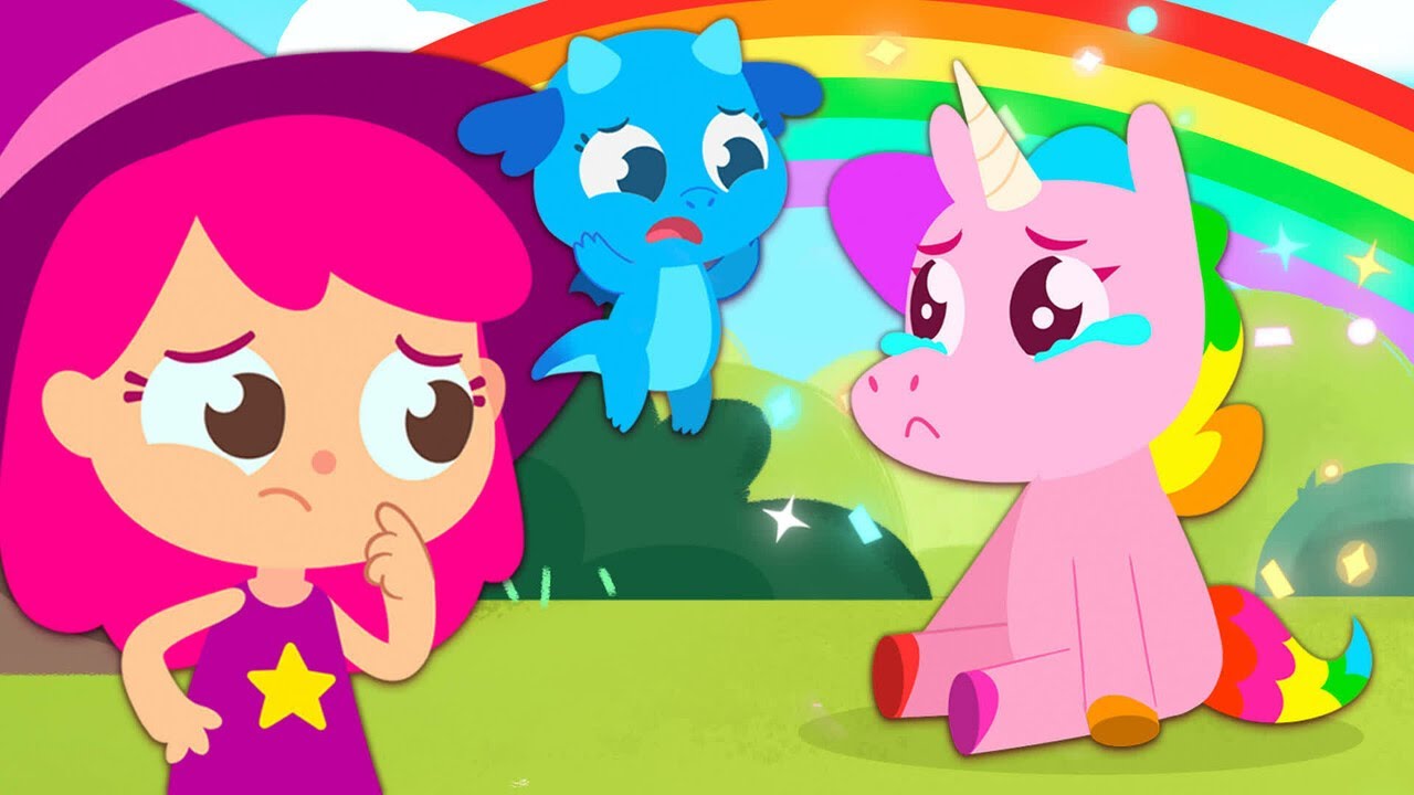 Little Witch Helps Lost Unicorn to Find Mom 🦄 Kids Videos | Cartoon for Kids | Plum the Super Witch